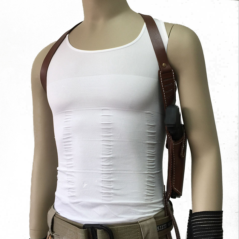 Men-Women-Concealed-Carry-Cowskin-Genuine-Leather-CS-Hunting-Shoulder-Gun-Holster-Bag-Right-Hand-1316998-1