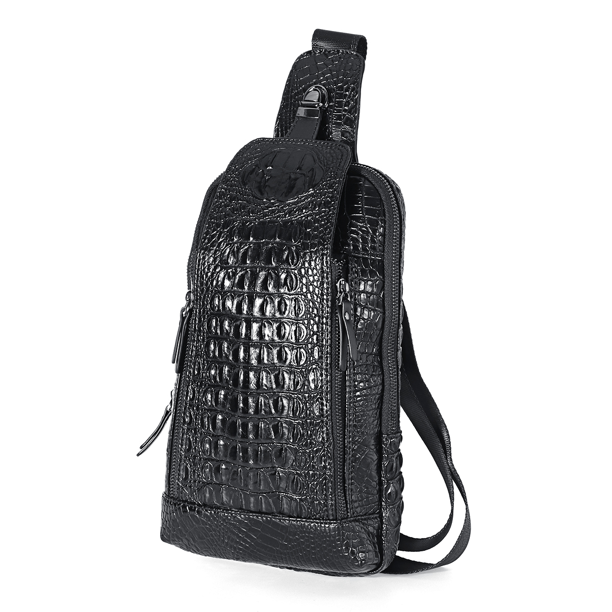 Mens-New-Leather-Crocodile-Pattern-Chest-Bag-Sling-Backpack-Crossbody-Bags-1637769-1