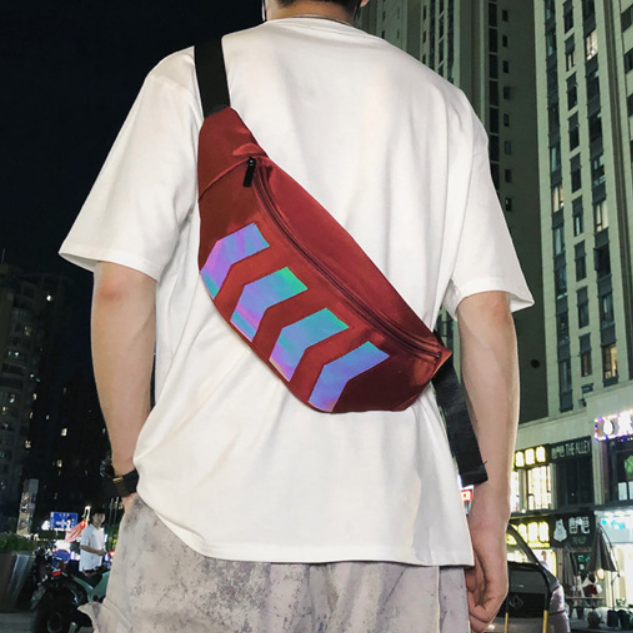 Nylon-Reflective-Chest-Bag-Crossbody-Bag-Travel-Shoulder-Bag-Fishing-Hunting-Storage-Bag-1615298-5
