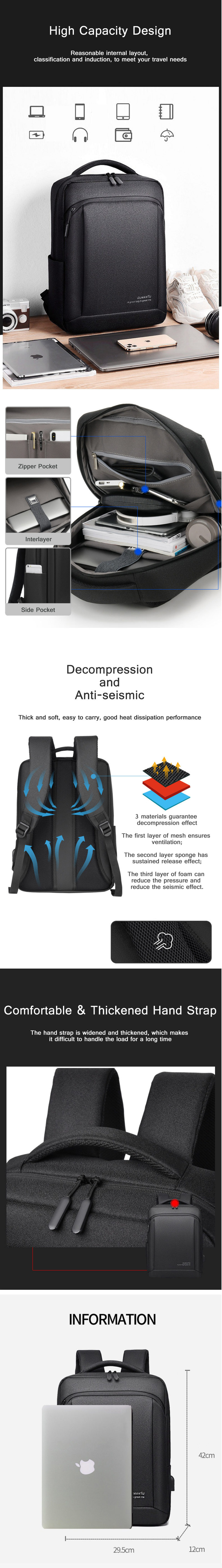 OUMANTU-Outdoor-Large-Capacity-Laptop-Backpack-USB-Port-Men-Anti-Theft-School-Bag-Waterproof-Leisure-1705663-2