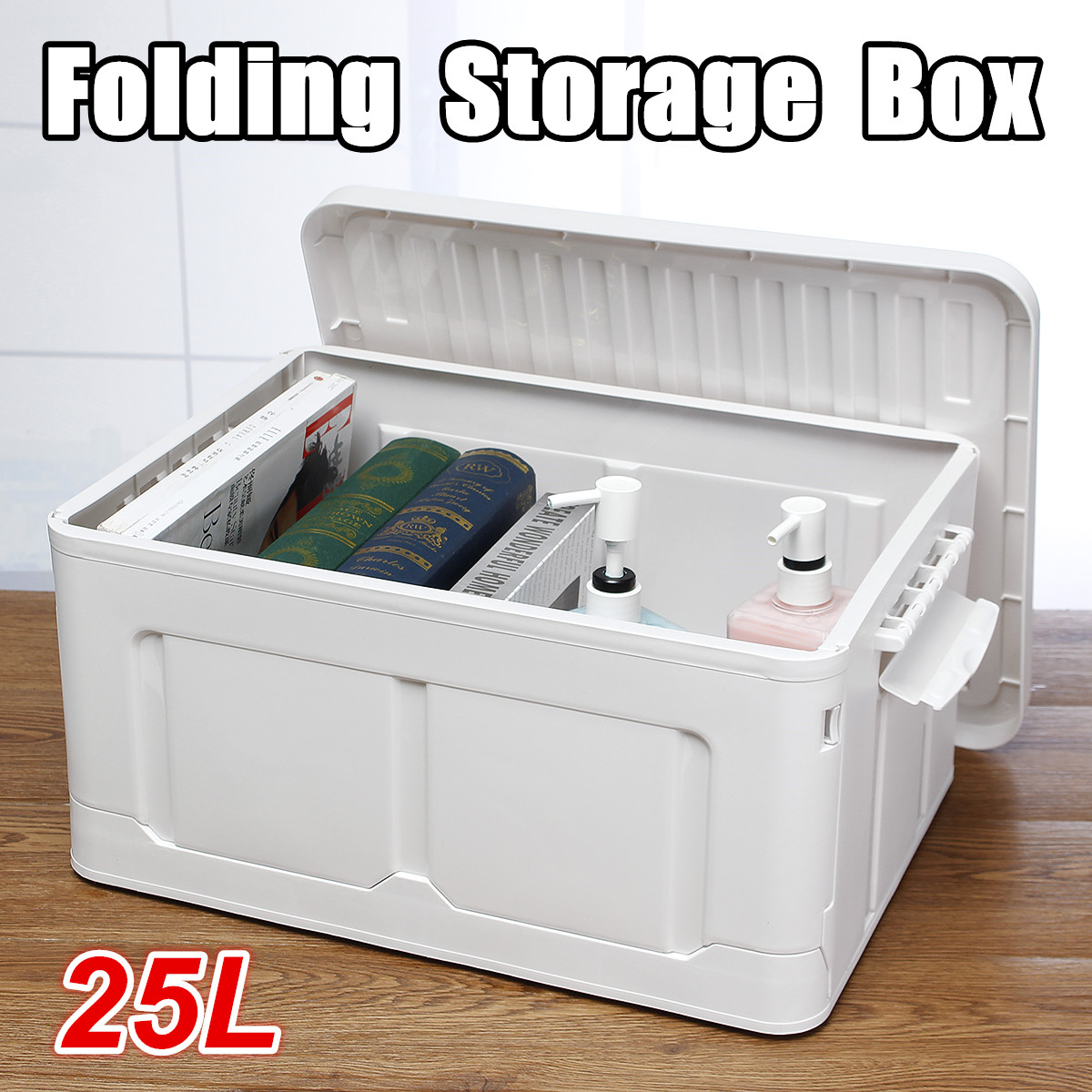 Outdoor-25L-Plastic-Folding-Car-Trunk-Storage-Box-Travel-Organizer-Holder-Interior-Big-Capacity-Bag-1622205-1