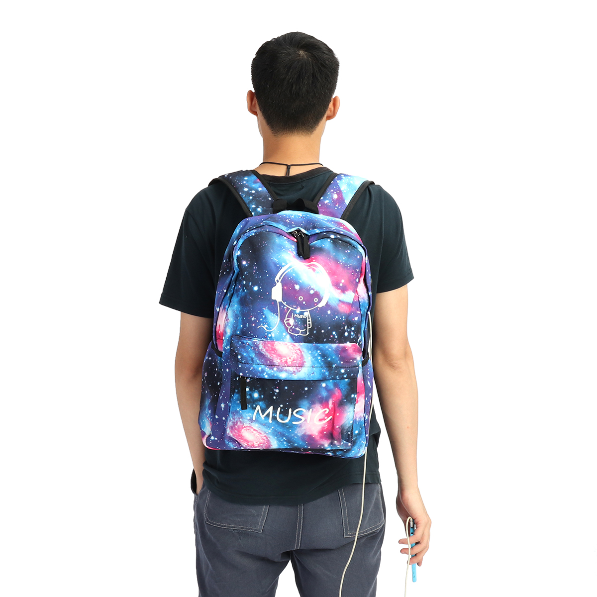 Outdoor-Night-Luminous-Backpack-USB-Oxford-School-Bag-Shoulder-Bag-Waterproof-Handbag-1373775-8