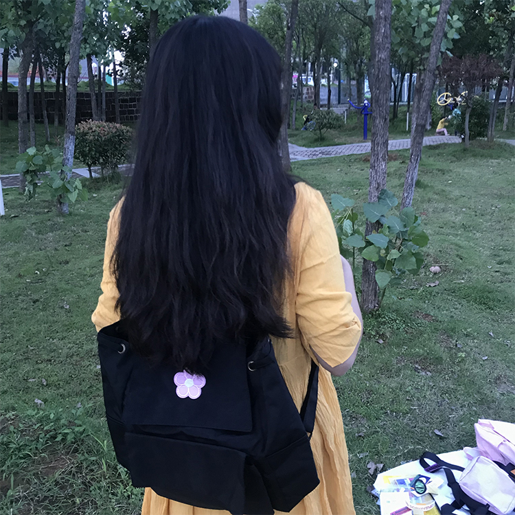 Outdoor-Nylon-School-Bag-Portable-Girl-Backpack-Travel-Shoulder-Bag-1627690-4