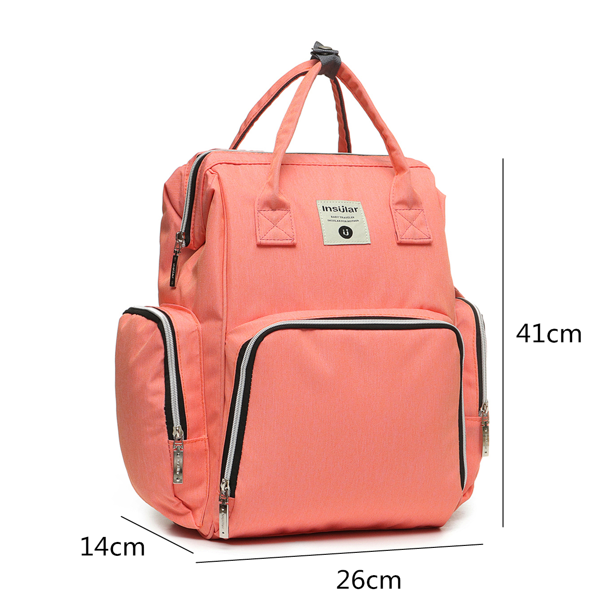 Oxford-Cloth-Waterproof-Travel-Backpack-Multi-function-Mommy-Bag-Baby-Diaper-Storage-Bag-Backpack-1632162-2