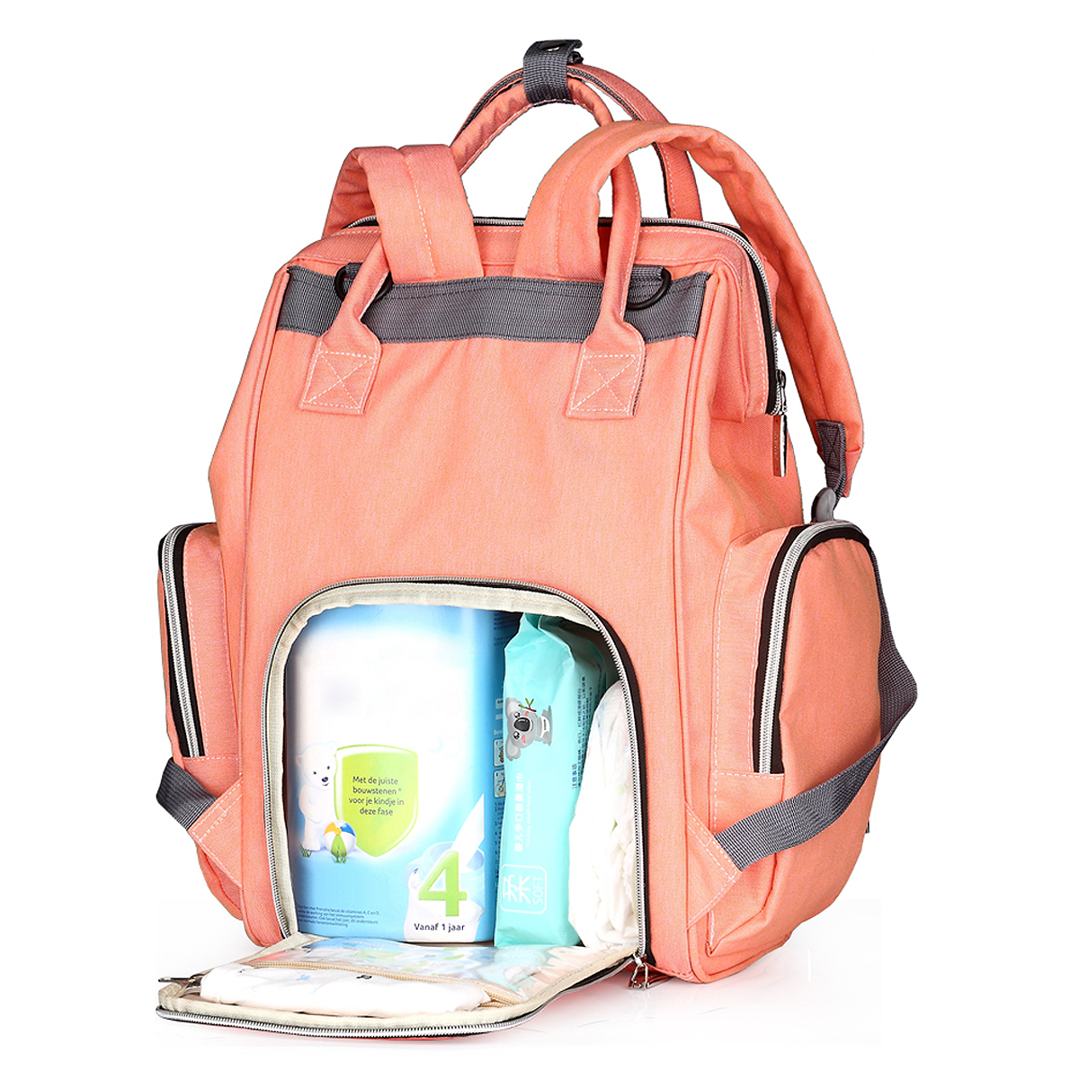Oxford-Cloth-Waterproof-Travel-Backpack-Multi-function-Mommy-Bag-Baby-Diaper-Storage-Bag-Backpack-1632162-7