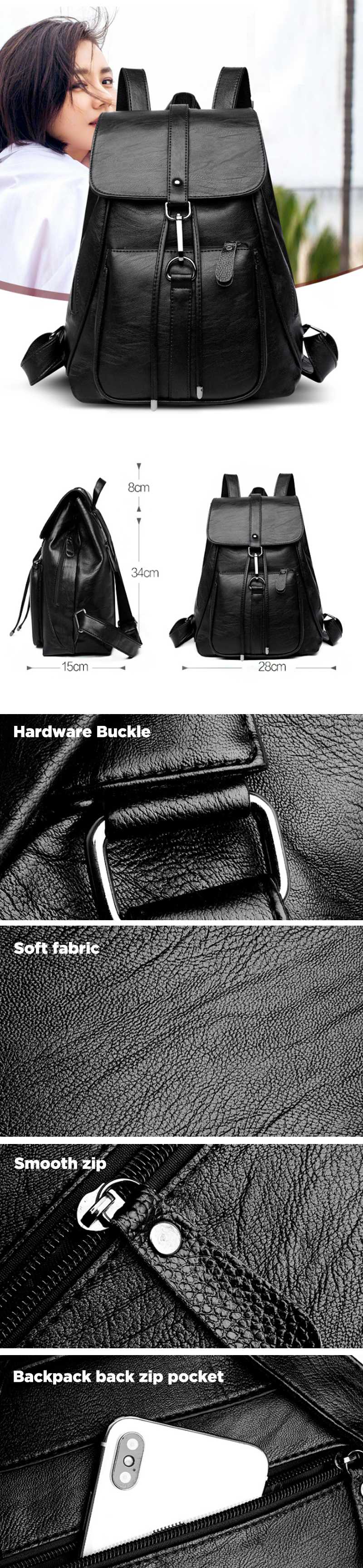 Soft-PU-Leather-Backpack-Ladies-Casual-Shoulder-Bag-Outdoor-Hunting-Travel-Rucksack-1483795-1