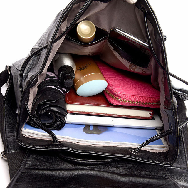 Soft-PU-Leather-Backpack-Ladies-Casual-Shoulder-Bag-Outdoor-Hunting-Travel-Rucksack-1483795-2
