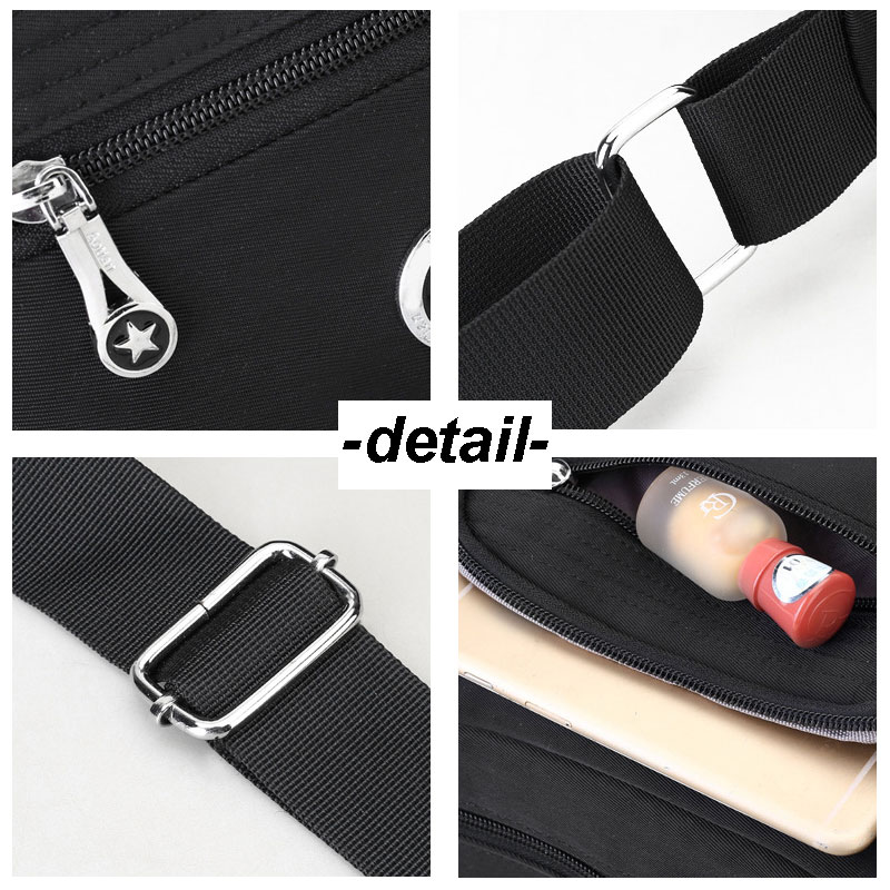 Travel-Bag-Women-Shoulder-bag-Multi-pocket-Nylon-Waterproof-Bag-1415650-3