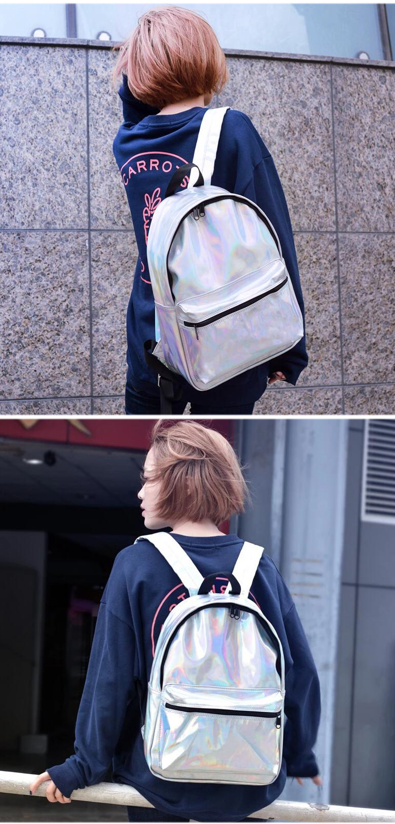 USB-PU-Backpack-Waterproof-14-Inch-Laptop-School-Bag-Camping-Travel-Pack-Shoulder-Bag-Handbag-1356669-2