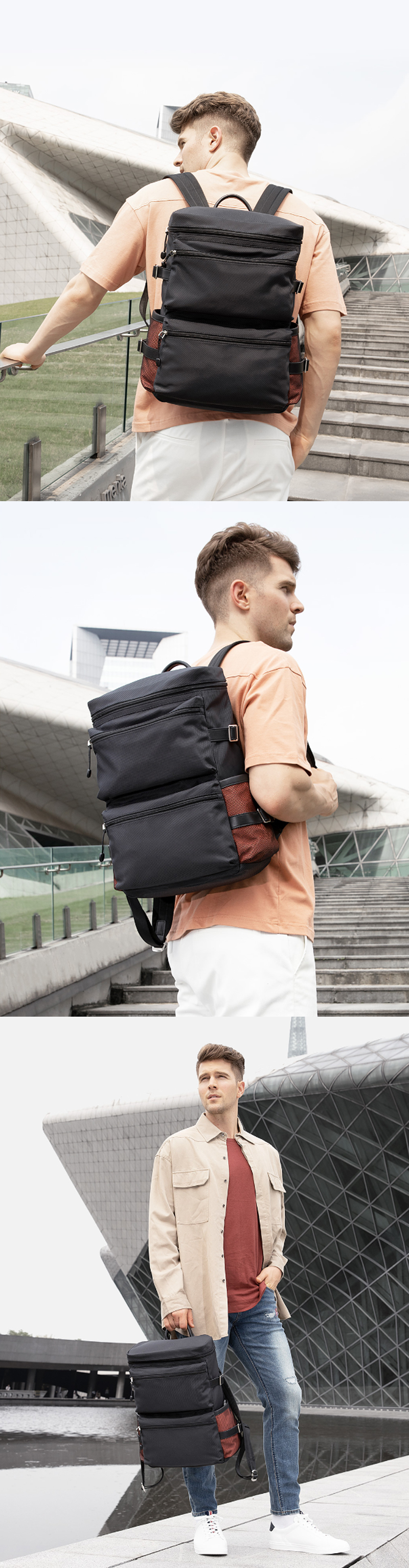 VLLICON-26L-Backpack-15inch-Laptop-Waterproof-Shoulder-Bag-Outdoor-Business-Travel-Rucksack-1493696-3