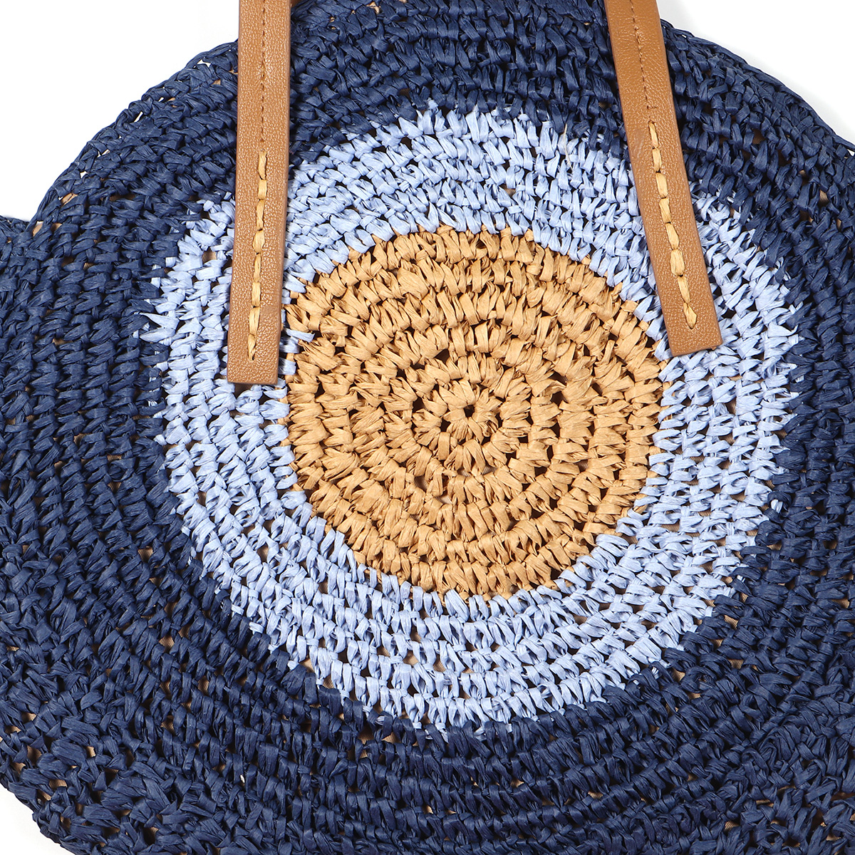 Women-Beach-Round-Straw-Bag-Bucket-Rattan-Woven-Handbag-Shoulder-Bag-Outdoor-Travel-1532626-6