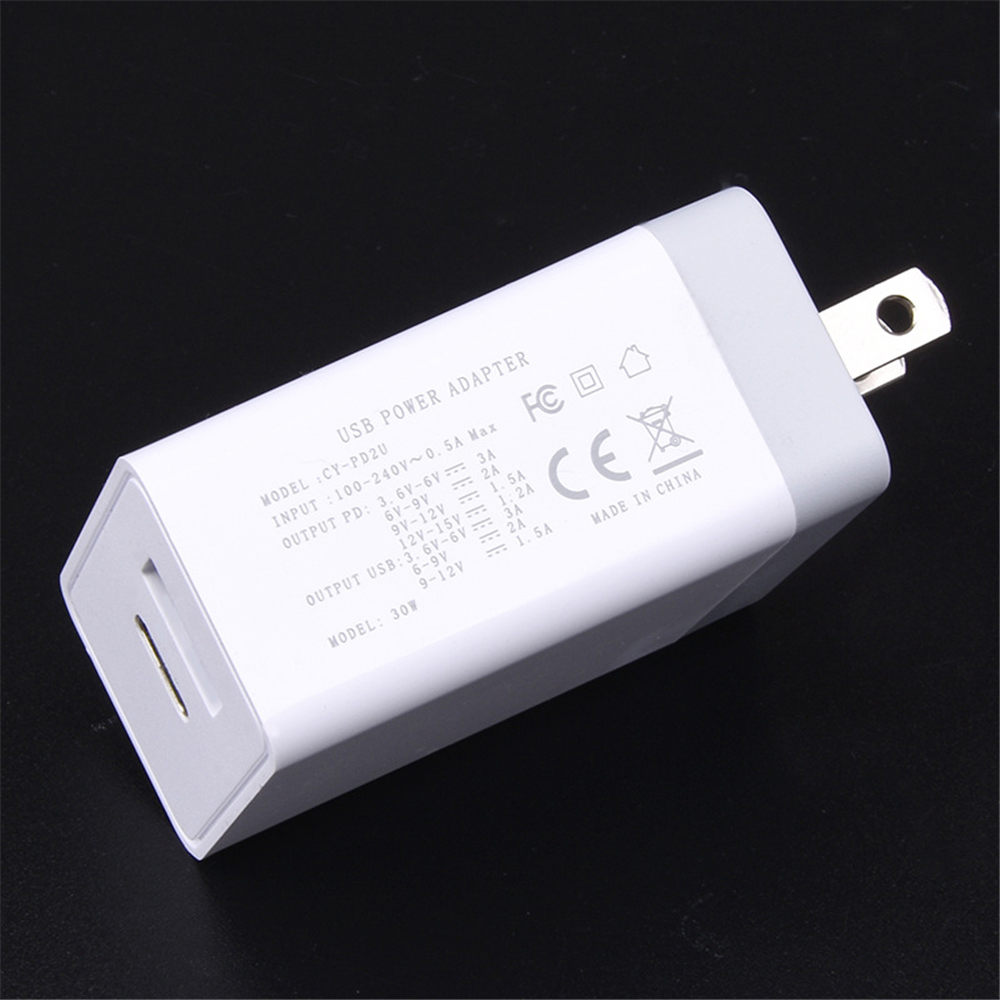 Bakeey-18W-QC30-PD-Type-C-Fast-Charging-EU-US-Plug-USB-Charger-Adapter-For-iPhone-X-XS-11-Pro-Huawei-1582180-4