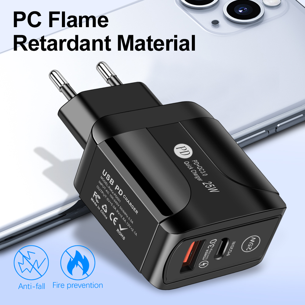 Bakeey-25W-2-Port-USB-PD-Charger-PD30-QC30-FCP-SCP-Fast-Charging-Wall-Charger-Adapter-EUUSUK-Plug-Fo-1902535-2