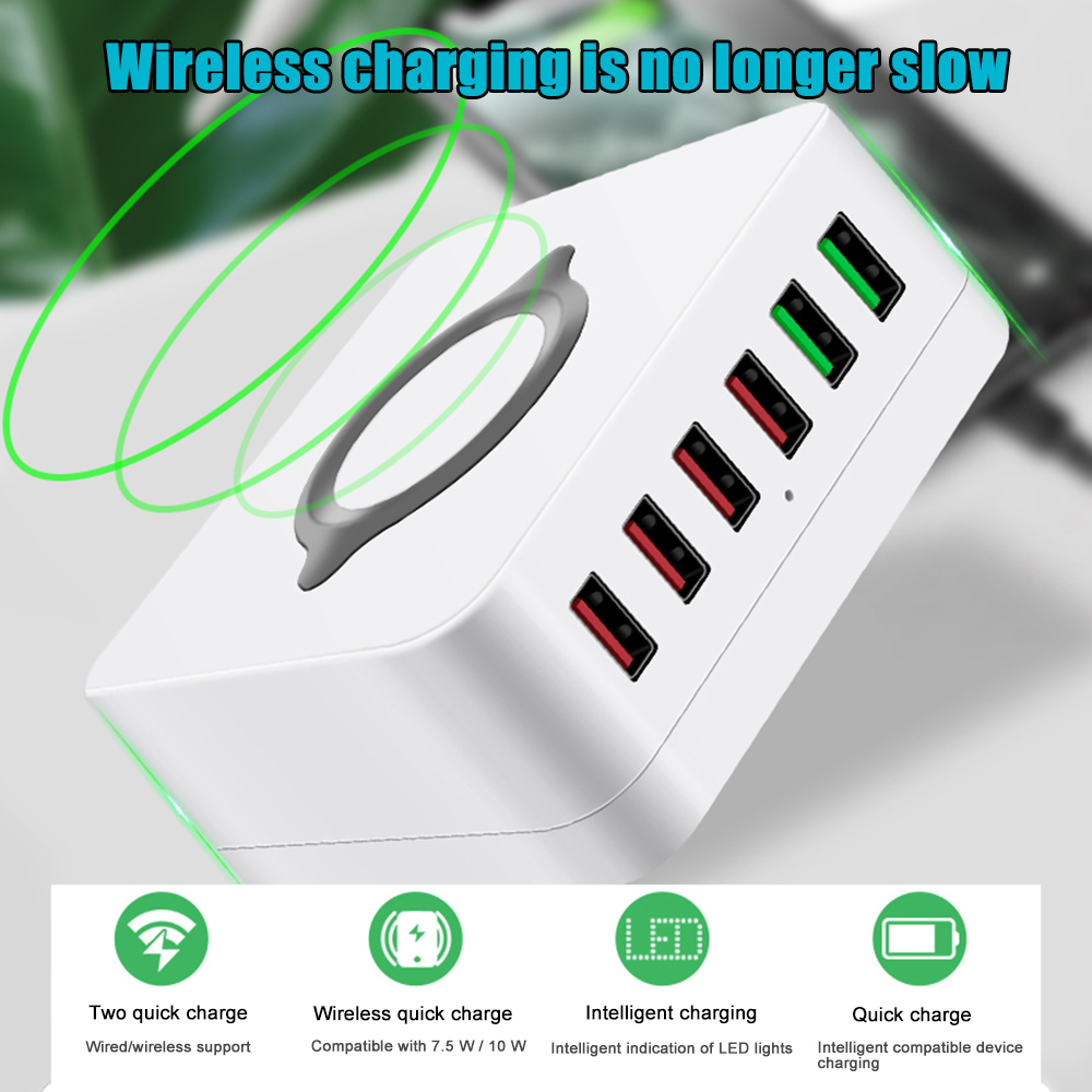 Bakeey-72W-6-Port-USB-Charger-QC30-Quick-Charge-Desktop-Charging-Station-10W-Wireless-Charger-For-iP-1717238-1
