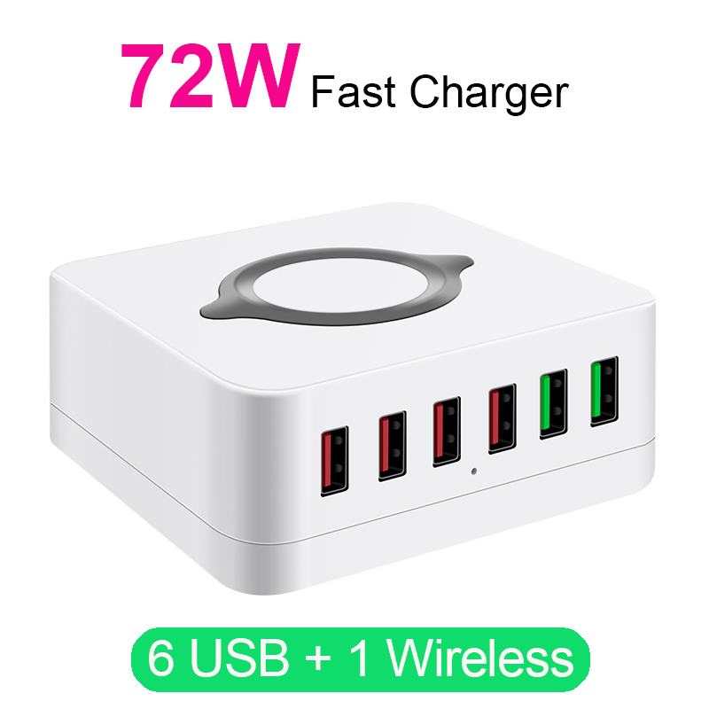 Bakeey-72W-6-Port-USB-Charger-QC30-Quick-Charge-Desktop-Charging-Station-10W-Wireless-Charger-For-iP-1717238-2