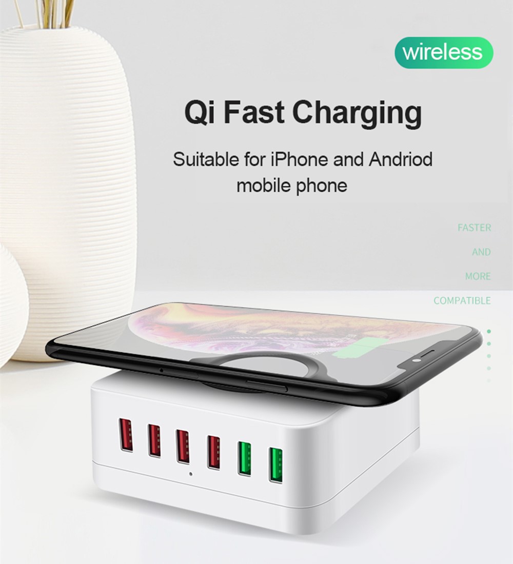 Bakeey-72W-6-Port-USB-Charger-QC30-Quick-Charge-Desktop-Charging-Station-10W-Wireless-Charger-For-iP-1717238-4