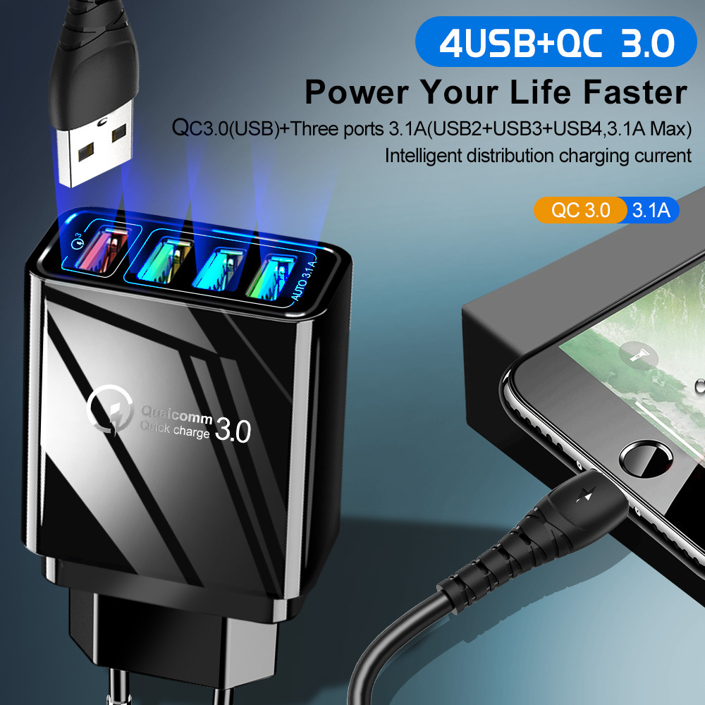 Bakeey-QC30-4-Ports-4-USB-Port-Quick-Charge-Universal-Travel-Wall-Charger-USB-Charger-for-Samsung-S1-1643506-3