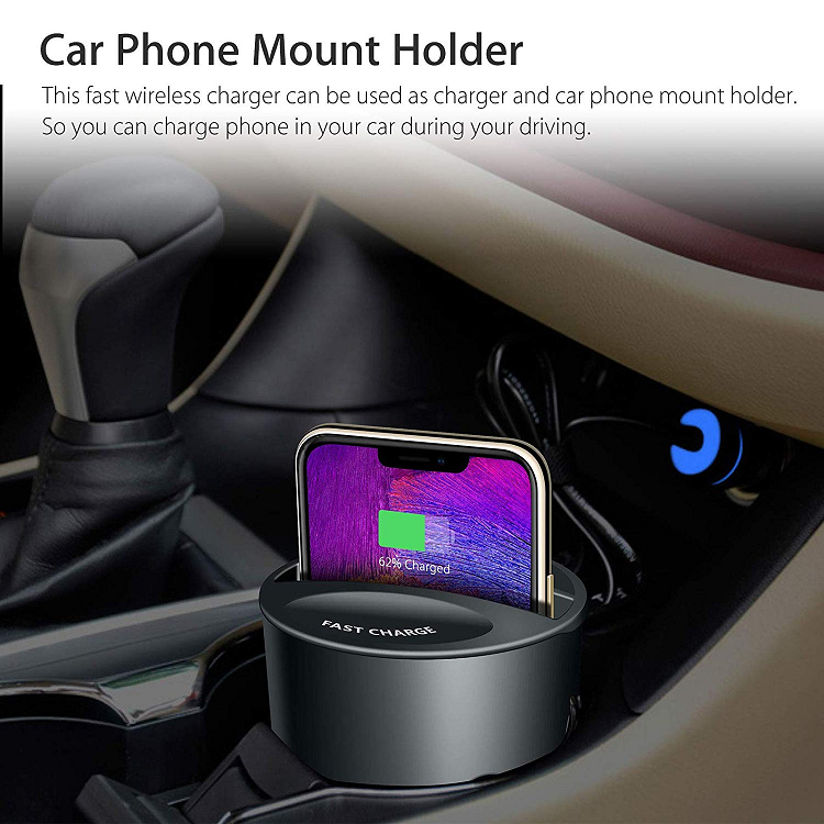 Bakeey-X13-10W75W5W-QI-Standard-Car-Wireless-Charging-Cup-Holder-With-USB-CUSB-A-Output-For-iPhone-1-1942836-2