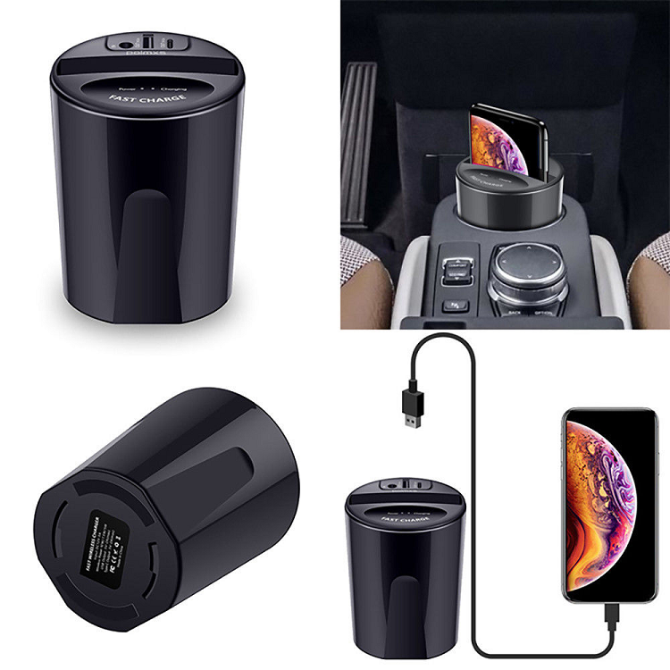 Bakeey-X13-10W75W5W-QI-Standard-Car-Wireless-Charging-Cup-Holder-With-USB-CUSB-A-Output-For-iPhone-1-1942836-6