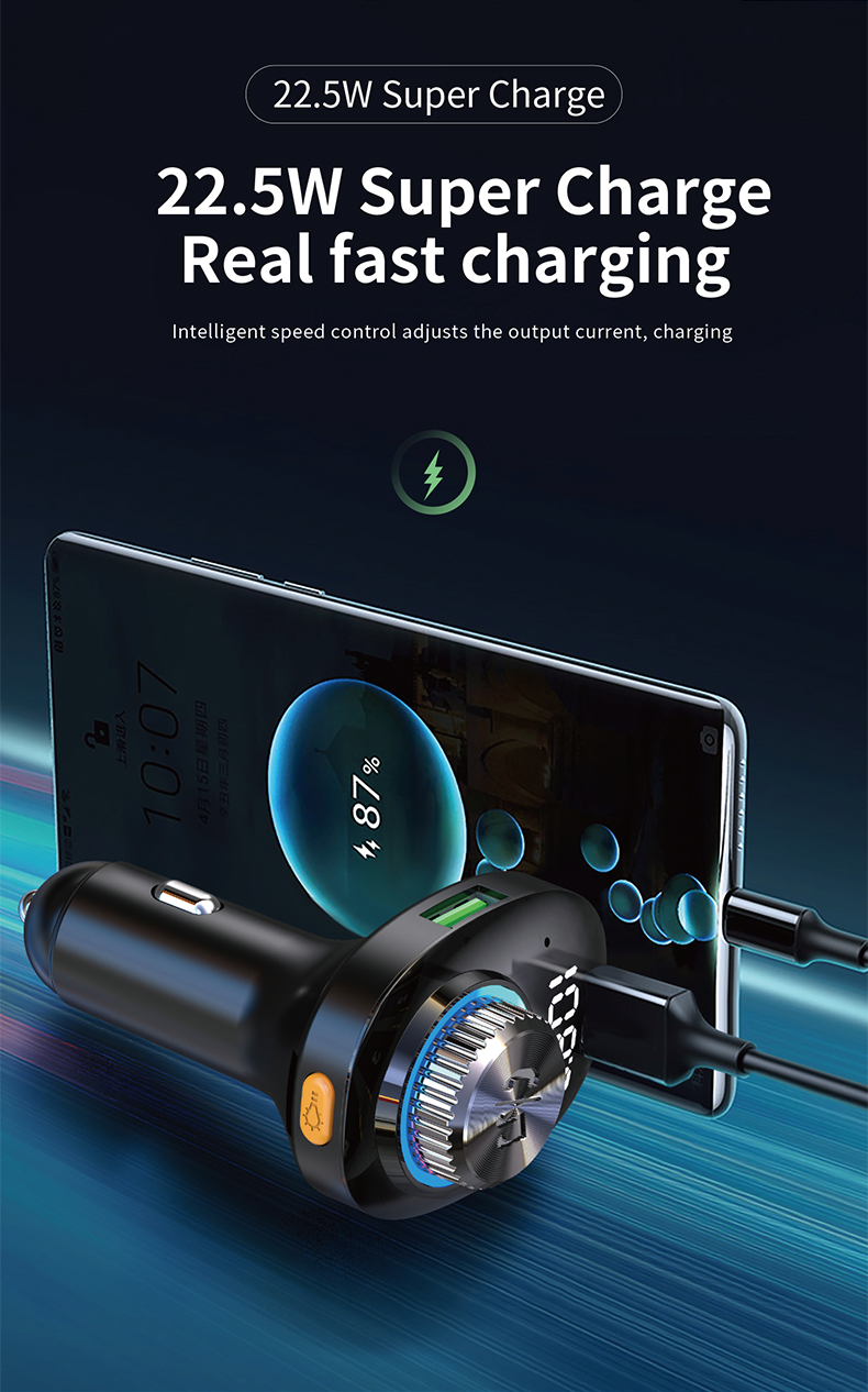 Bakeey-bluetooth-V50-FM-Transmitter-20W-PD--QC30-USB-Car-Charger-7-Colors-RGB-Backlit-Light-LED-Digi-1941817-3