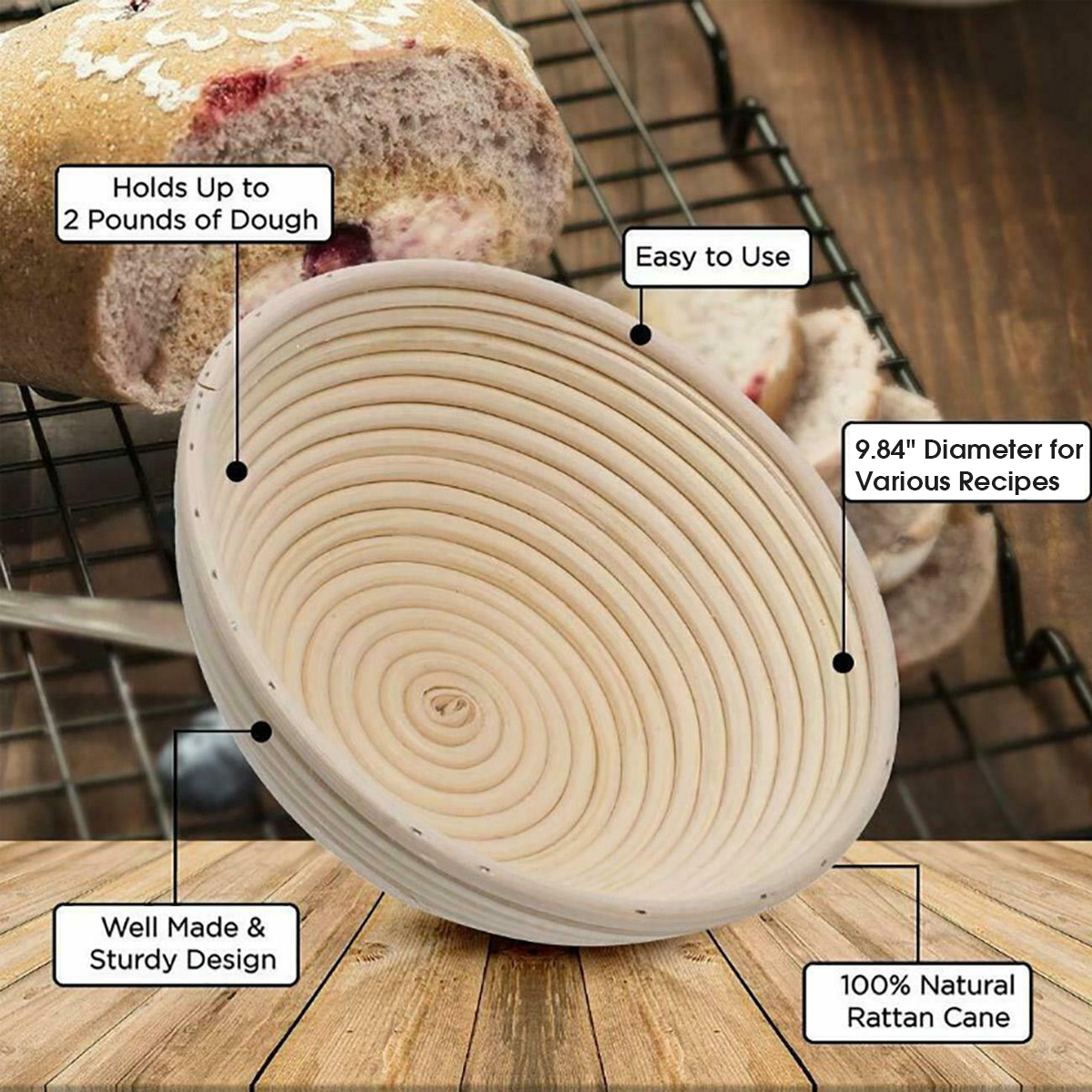 25cm-Round-Bread-Proofing-Basket-Sourdough-Proving-Banneton-Beginner-Baking-Tool-1741907-4