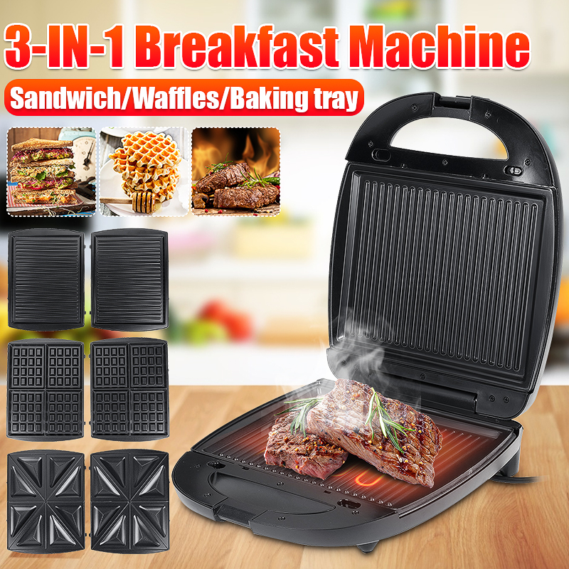 3-IN-1-Breakfast-Machine-Waffle-Steak-Maker-Detachable-Double-Heating-Sandwich-Maker-with-LED-Indica-1867343-1