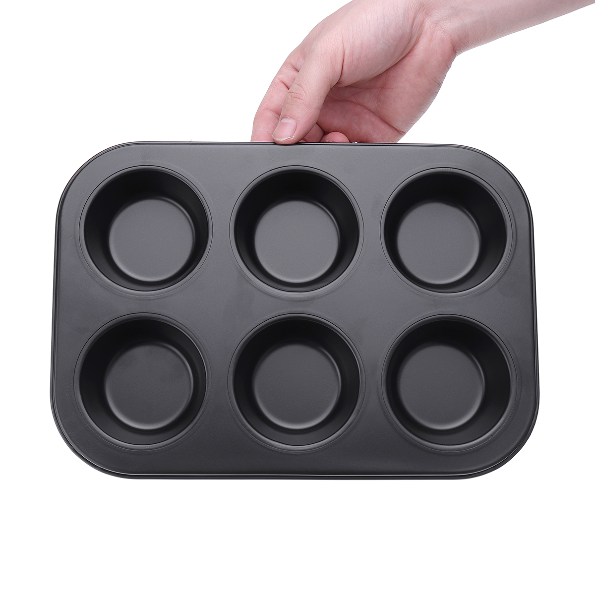 6pc-Muffin-Pan-Baking-Cooking-Tray-Mould-Round-Bake-Cup-Cake-GoldBlack-1502152-7