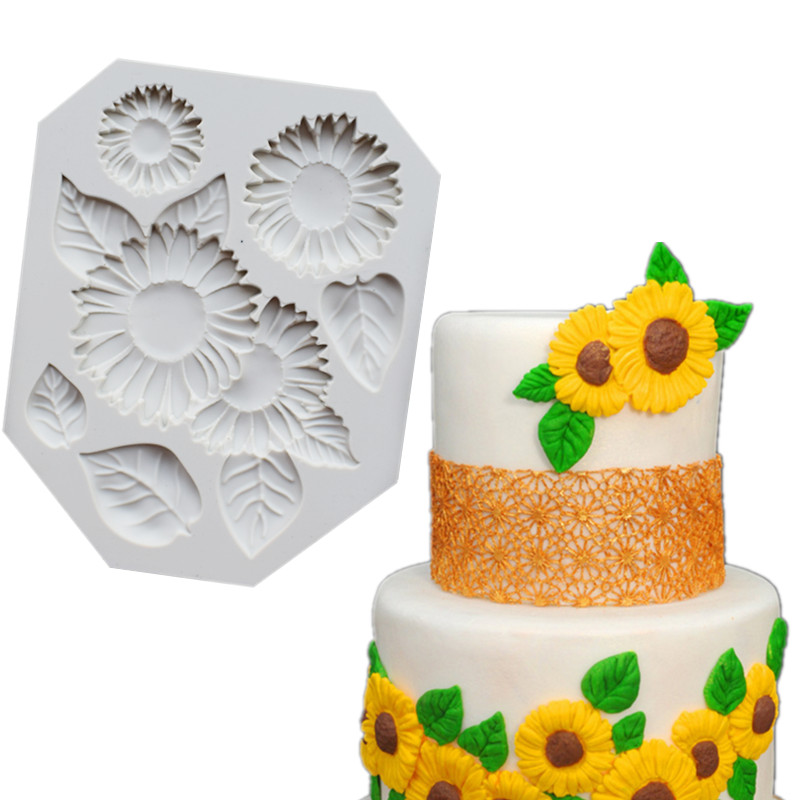 Food-Grade-Silicone-Cake-Mold-DIY-Chocalate-Cookies-Ice-Tray-Baking-Tool-Flowers-And-Leaves-Shape-1210822-2