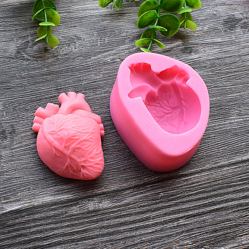 Food-Grade-Silicone-Cake-Mold-DIY-Chocalate-Cookies-Ice-Tray-Baking-Tool-Heart-Shape-1211075-9