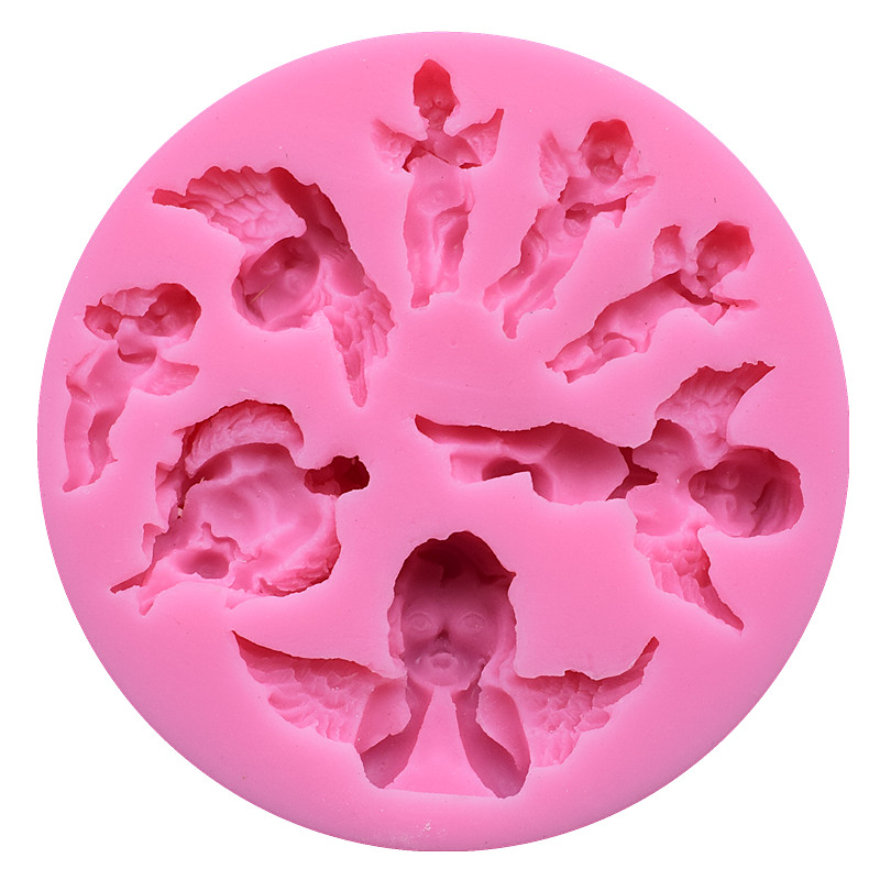 Food-Grade-Silicone-Cake-Mold-DIY-Chocalate-Cookies-Ice-Tray-Baking-Tool-Special-Angel-Shape-1211083-3