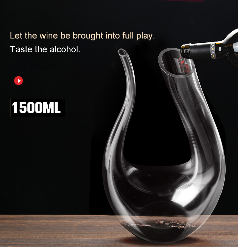 15L-Wine-Champange-Glass-Decanter-U-shaped-Bottle-Jug-Pourer-Aerator-Lead-Free-Crystal-Glass-1136894-6