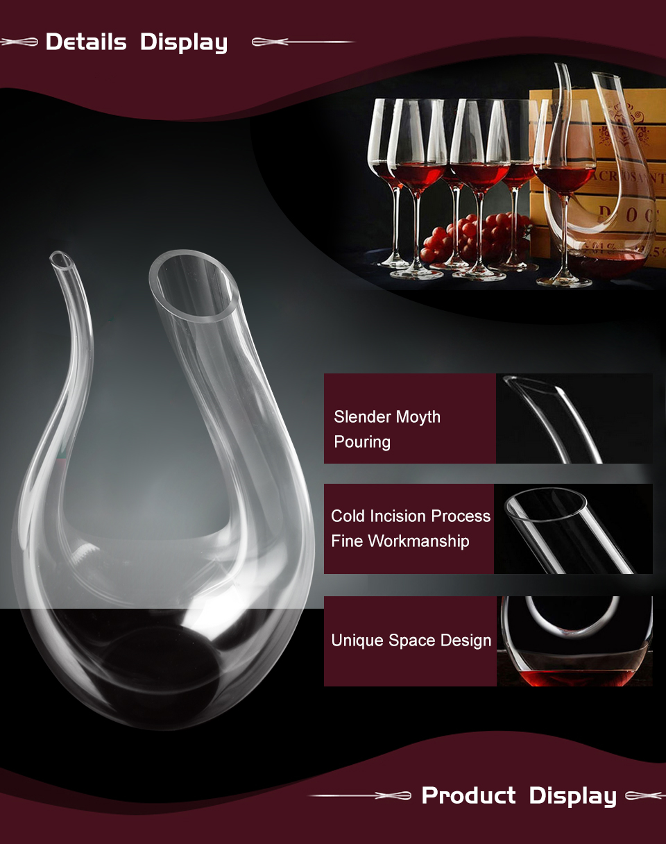 15L-Wine-Champange-Glass-Decanter-U-shaped-Bottle-Jug-Pourer-Aerator-Lead-Free-Crystal-Glass-1136894-7