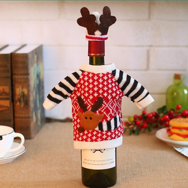 Christmas-Wine-Bottle-Cover-Christmas-Decoration-for-Home-Christmas-Deer-Elk-Red-Wine-Champagne-Bott-1213482-3