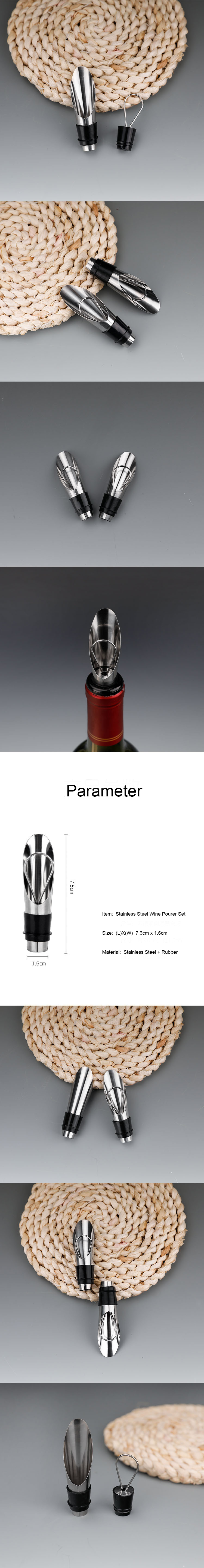Optimized-version-Circle-Joy-New-Stainless-Steel-Liquor-Spirit-Pourer-Fast-Red-Wi-ne-Decanter-Bottle-1575736-1