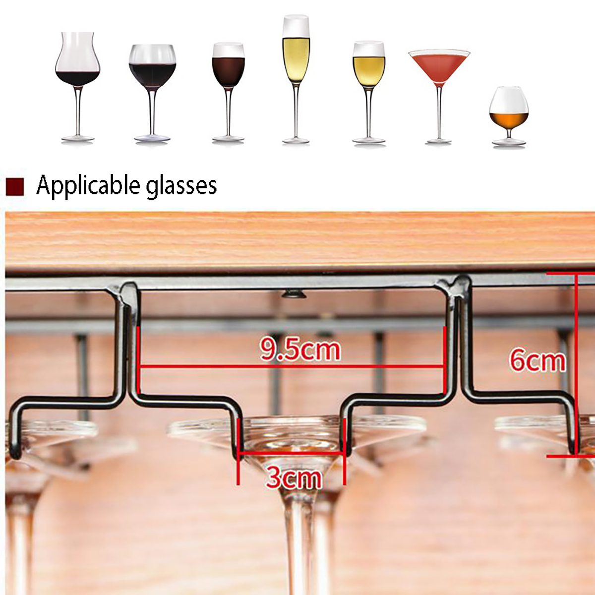 Wall-Mount-Glass-Rack-Holder-Hanging-Under-Cabinet-Hanger-Iron-Shelf-4-Type-1640341-3