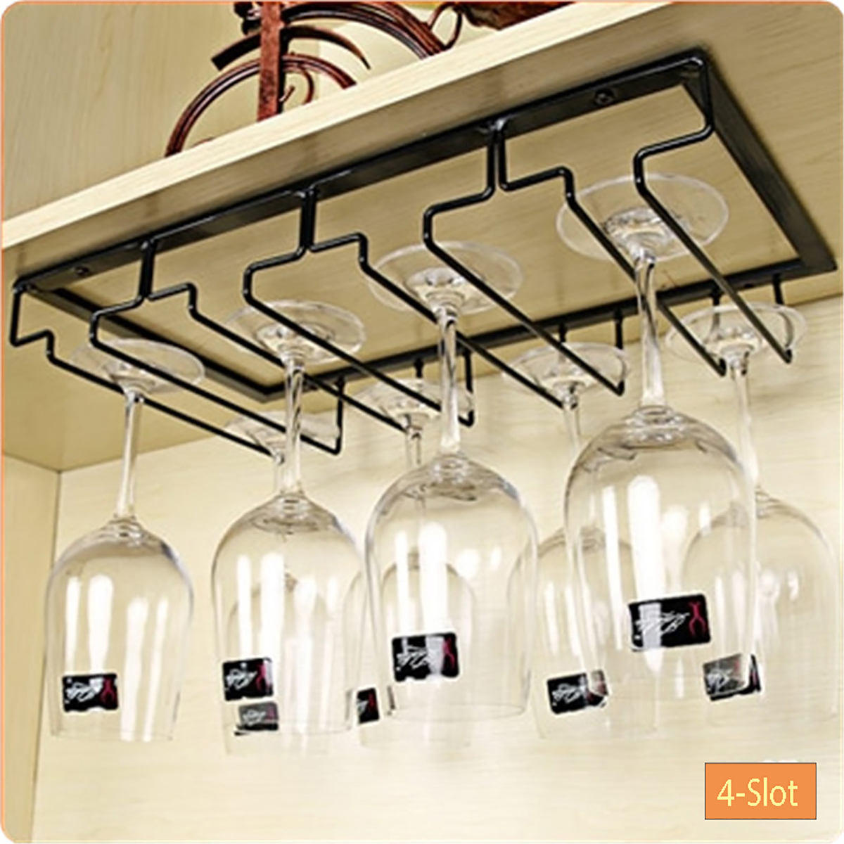 Wall-Mount-Glass-Rack-Holder-Hanging-Under-Cabinet-Hanger-Iron-Shelf-4-Type-1640341-5