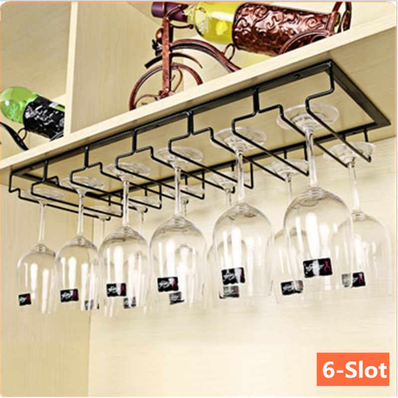 Wall-Mount-Glass-Rack-Holder-Hanging-Under-Cabinet-Hanger-Iron-Shelf-4-Type-1640341-7