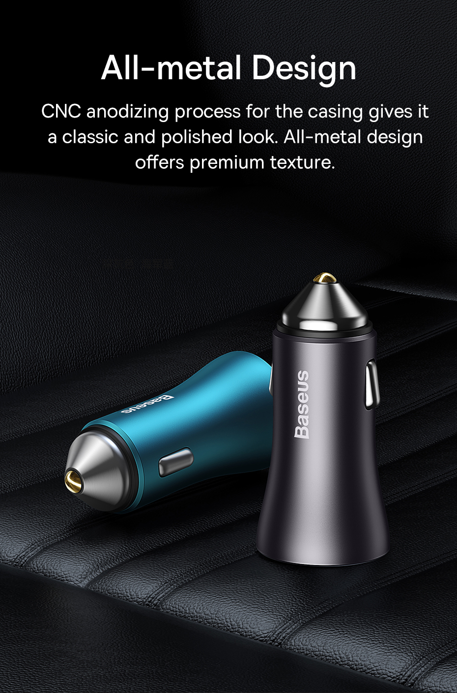 Baseus-60W-2-Port-USB-C-PD-Car-Charger-Dual-30W-QC30-PD30-Support-AFC-FCP-SCP-Fast-Charging-Metal-Ad-1938544-11