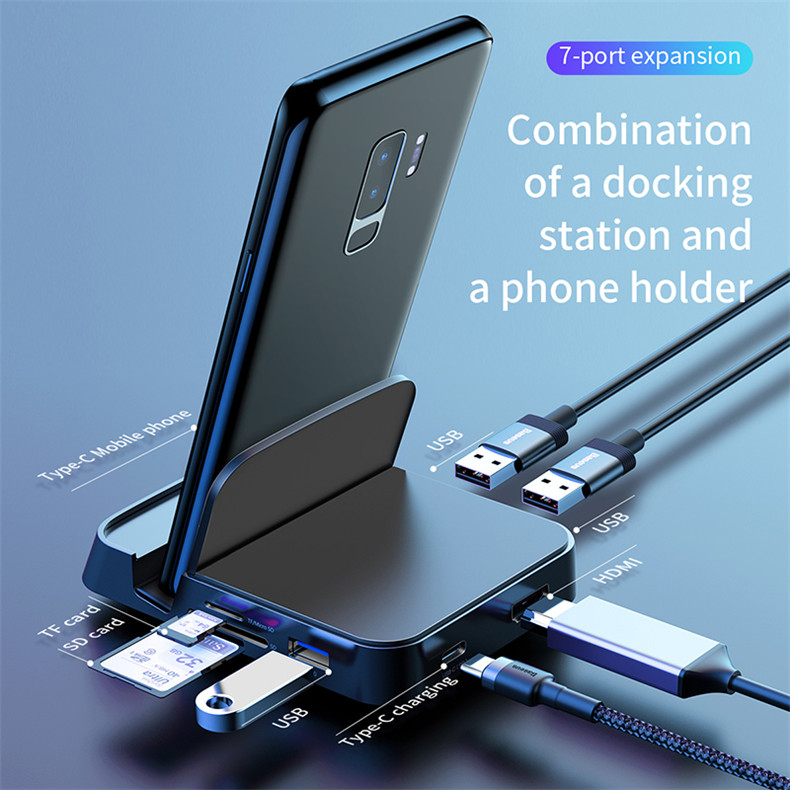 Baseus-7-in-1-Type-C-USB-C-Hub-Docking-Station-Adapter-With-1--USB-302--USB-20Type-C-PD-Charging-Por-1452902-2