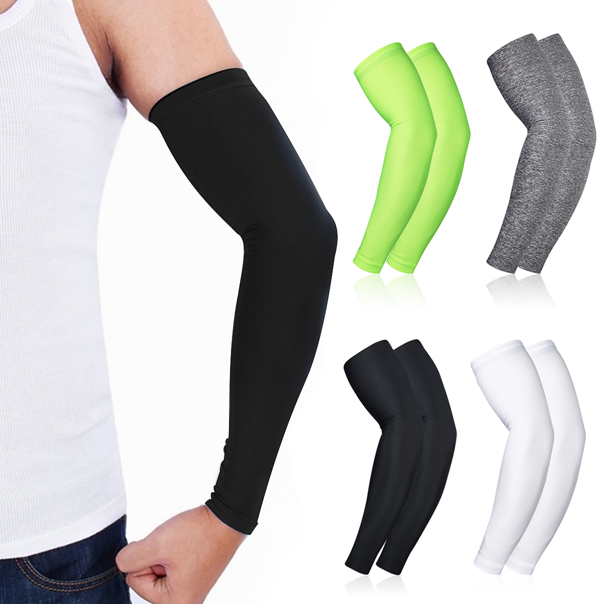 1-Pair-Outdoor-Sport-Running-UV-Sun-Protection-Leg-Cover-Basketball-Arm-Sleeves-Cycling-Bicycle-Arm--1529168-11