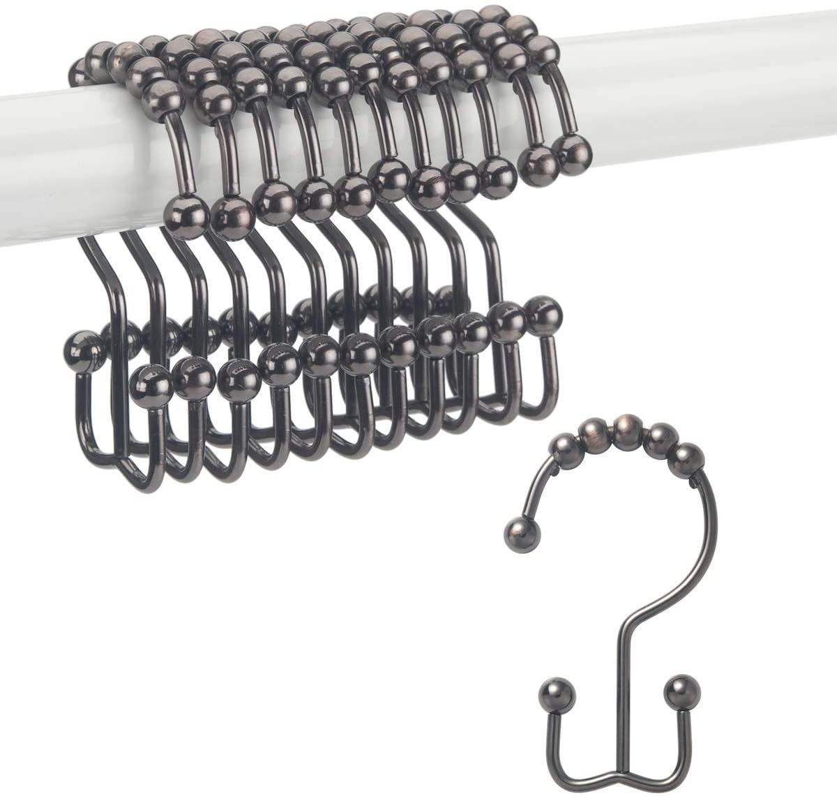 12Pcs-Stainless-Steel-Shower-Curtain-Hooks-Rings-Rust-Resistant-Metal-Double-Glide-Shower-Hooks-for--1723204-6