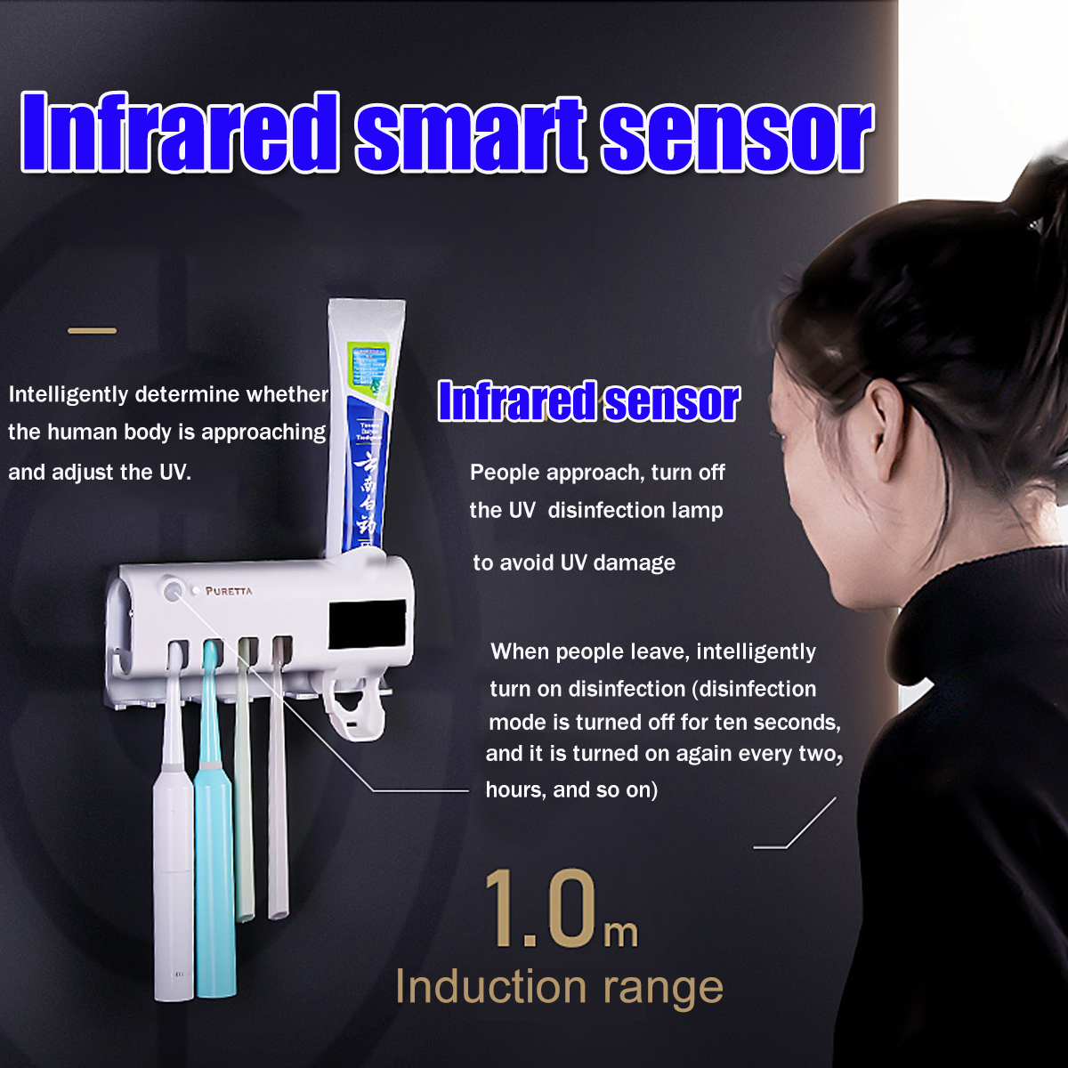 2-in-1-Solar-UV-Light-Ultraviolet-Intelligent-Toothbrush-Holder-Sterilizer-Set-Toothbrush-Sterilizer-1616750-5