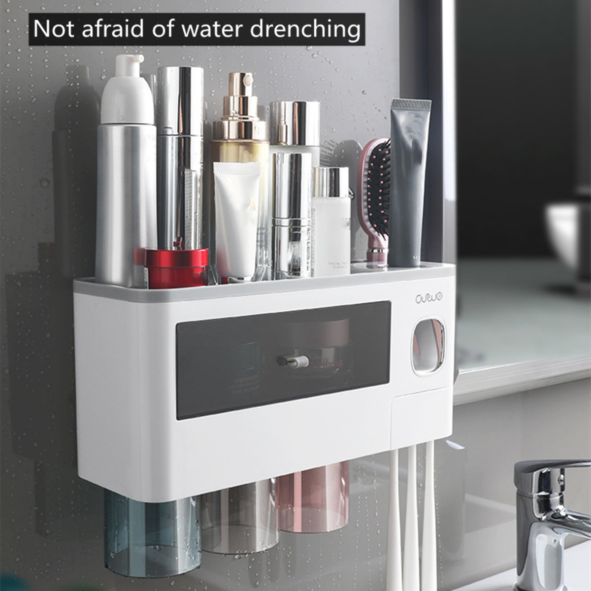 234-Cups-Multi-function-Toothbrush-Holder-Waterproof-Anti-dust-Mouth-Cup-Rack-Wall-mounted-Toothbrus-1924780-2