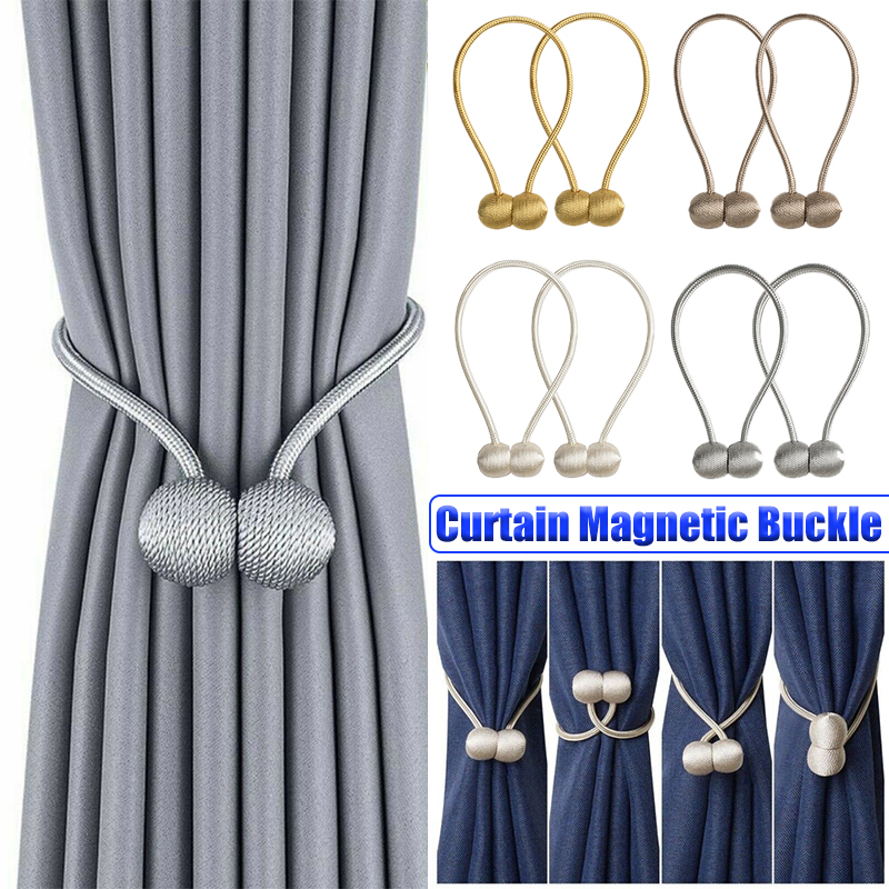 2Pack-Magnetic-Ball-Curtain-Tiebacks-Tie-Backs-Buckle-Clips-Holdbacks-4-Colours-1708452-1
