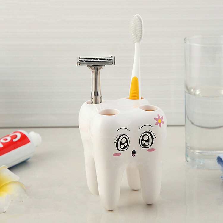 4-Holes-Smily-Face-Toothbrush-Holder-Rack-Cartoon-Design-Toothbrush-Bracket-1015580-2