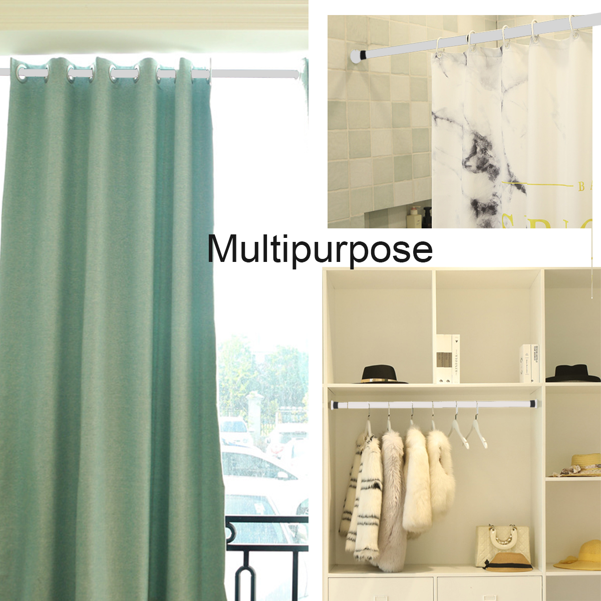 70-410CM-Extendable-Shower-Curtain-Pole-Rail-Telescopic-Clothes-Curtain-Rod-Pole-1761631-3