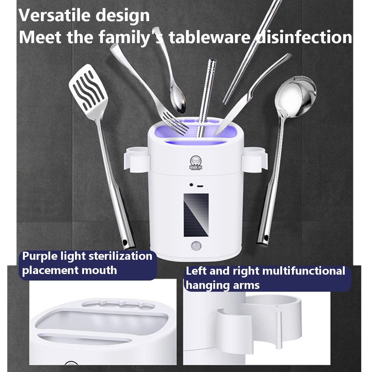 Bakeey-Kitchen-LED-UV-Light-USB-Charging-Smart-UV-Chopstick-Tube-Cage-Solar-Rechargable-Sterilizatio-1655579-8