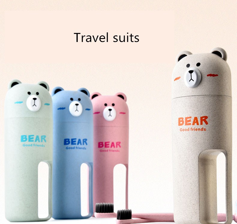 Honana-Cute-Bear-Travel-Portable-Toothbrush-Handle-Cup-Design-4-Color-Options-Organizer-Storage-Box-1295947-1