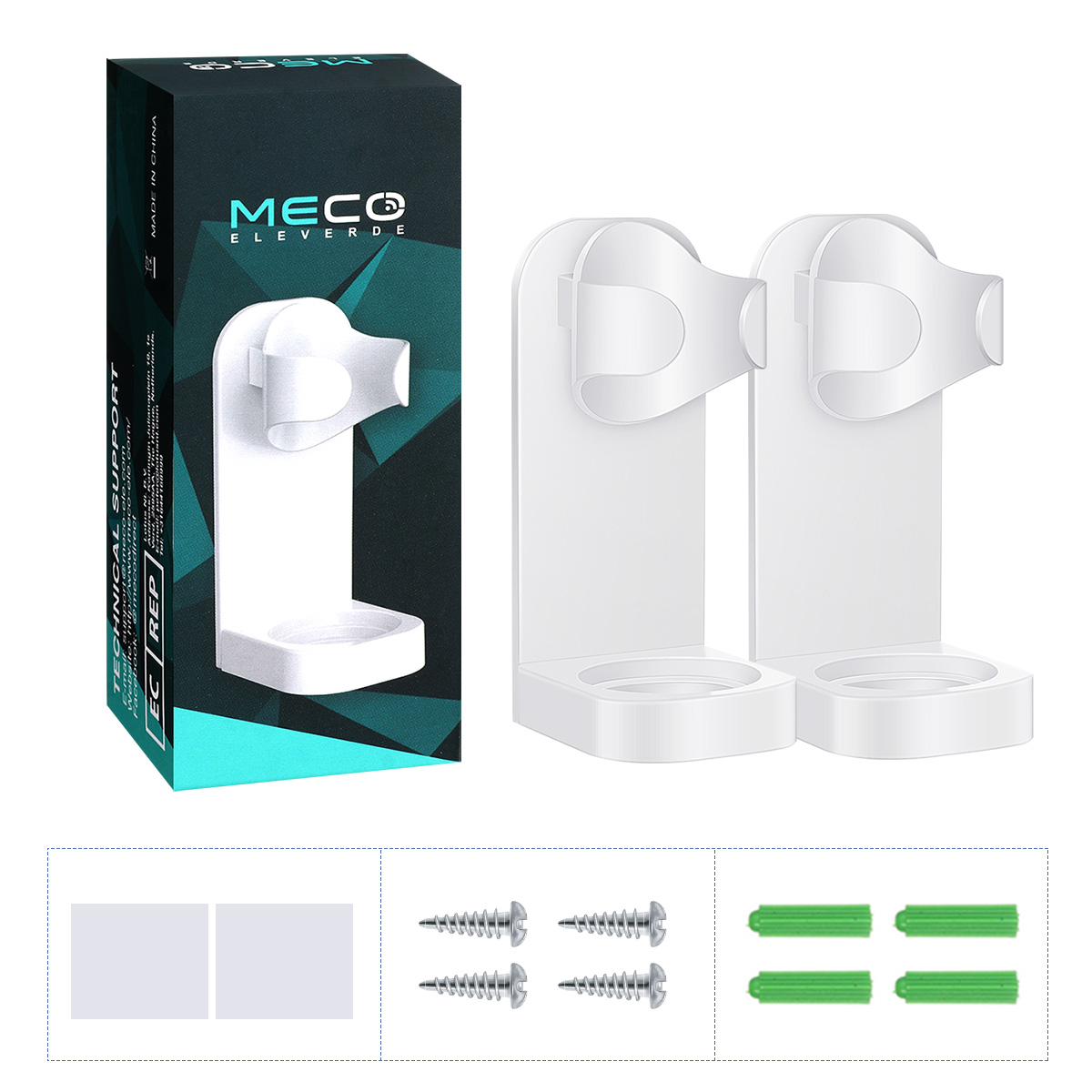MECO-ELEVERDE-2Pcs-Creative-Traceless-Stand-Rack-Toothbrush-Organizer-Electric-Toothbrush-Wall-Mount-1810364-1