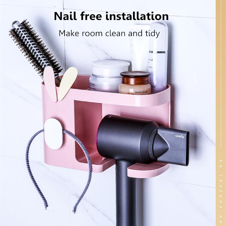 Multifunction-Adhesive-Hair-Dryer-Holder-Bathroom-Hair-Blow-Drier-Holder-with-Hair-Care-Tools-Storag-1635923-4